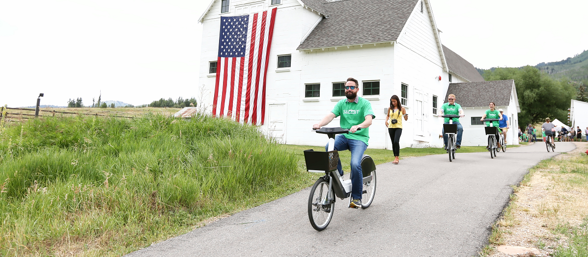 electric bike on road