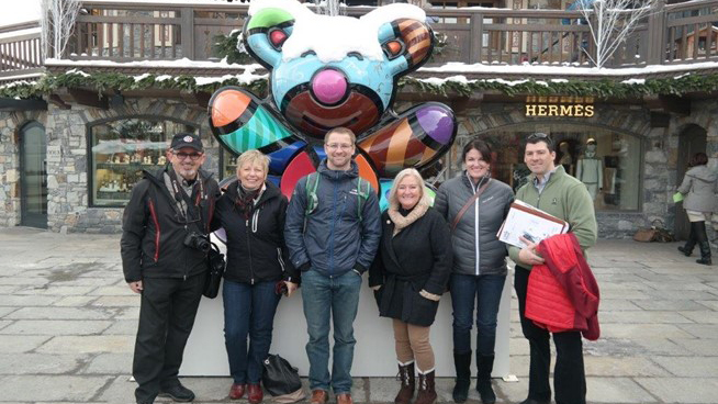 Park City delegation visiting Courchevel, France, 2014