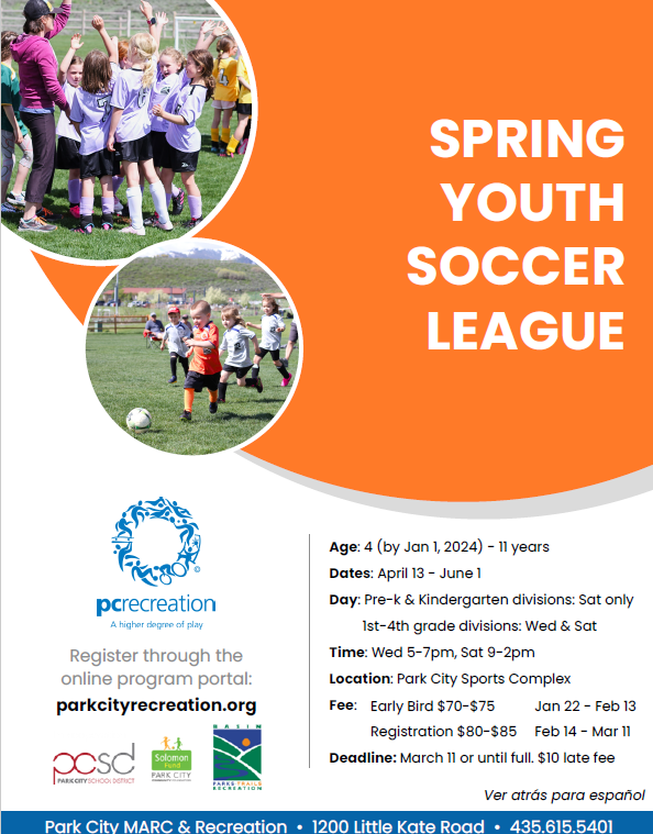 Spring Youth Soccer 2023 English