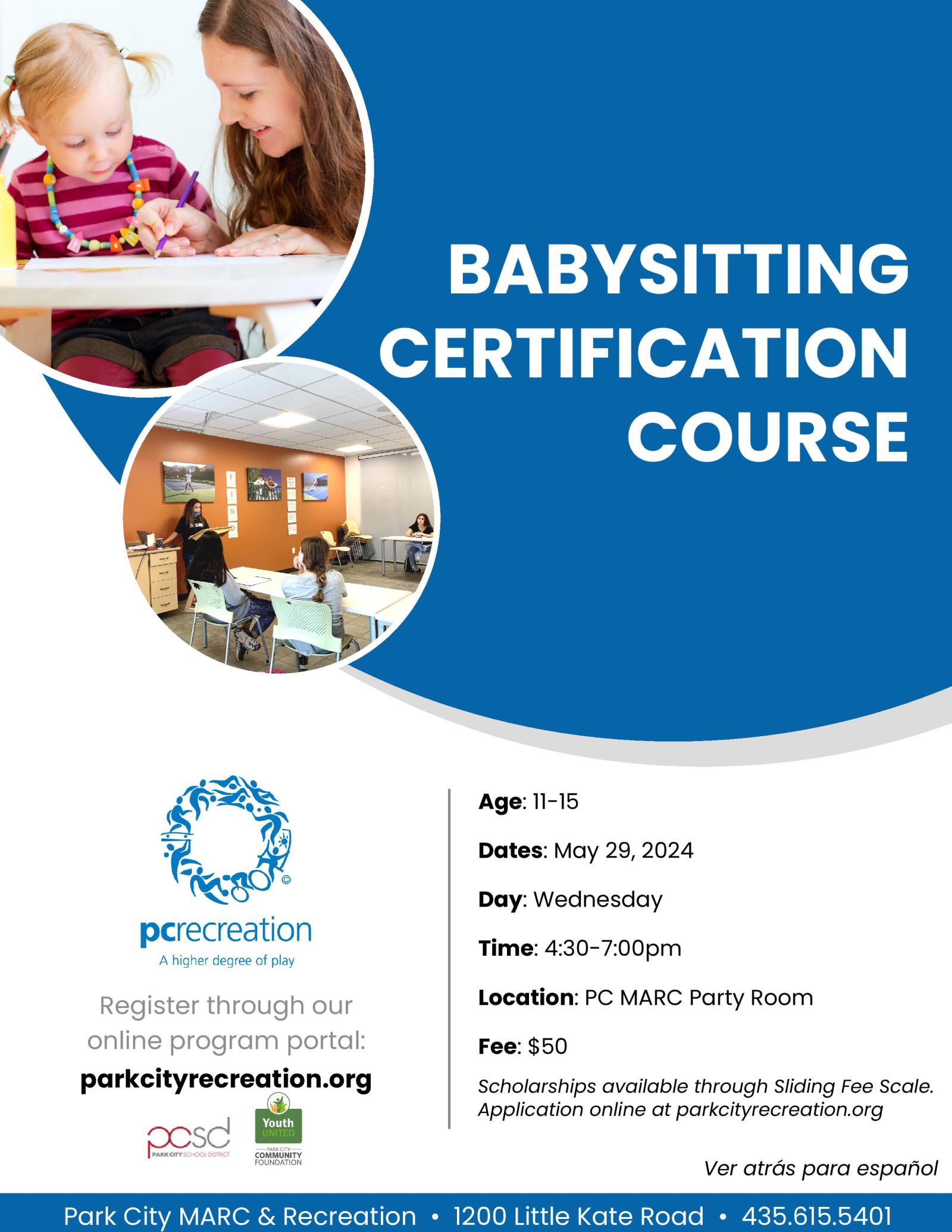 Babysitting Certification Course May 2024 English
