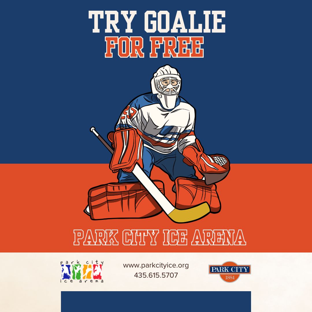 Navy and Red Illustration Hockey Game FLyer