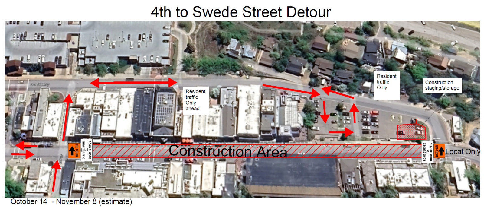 4th to Swede Street Detour