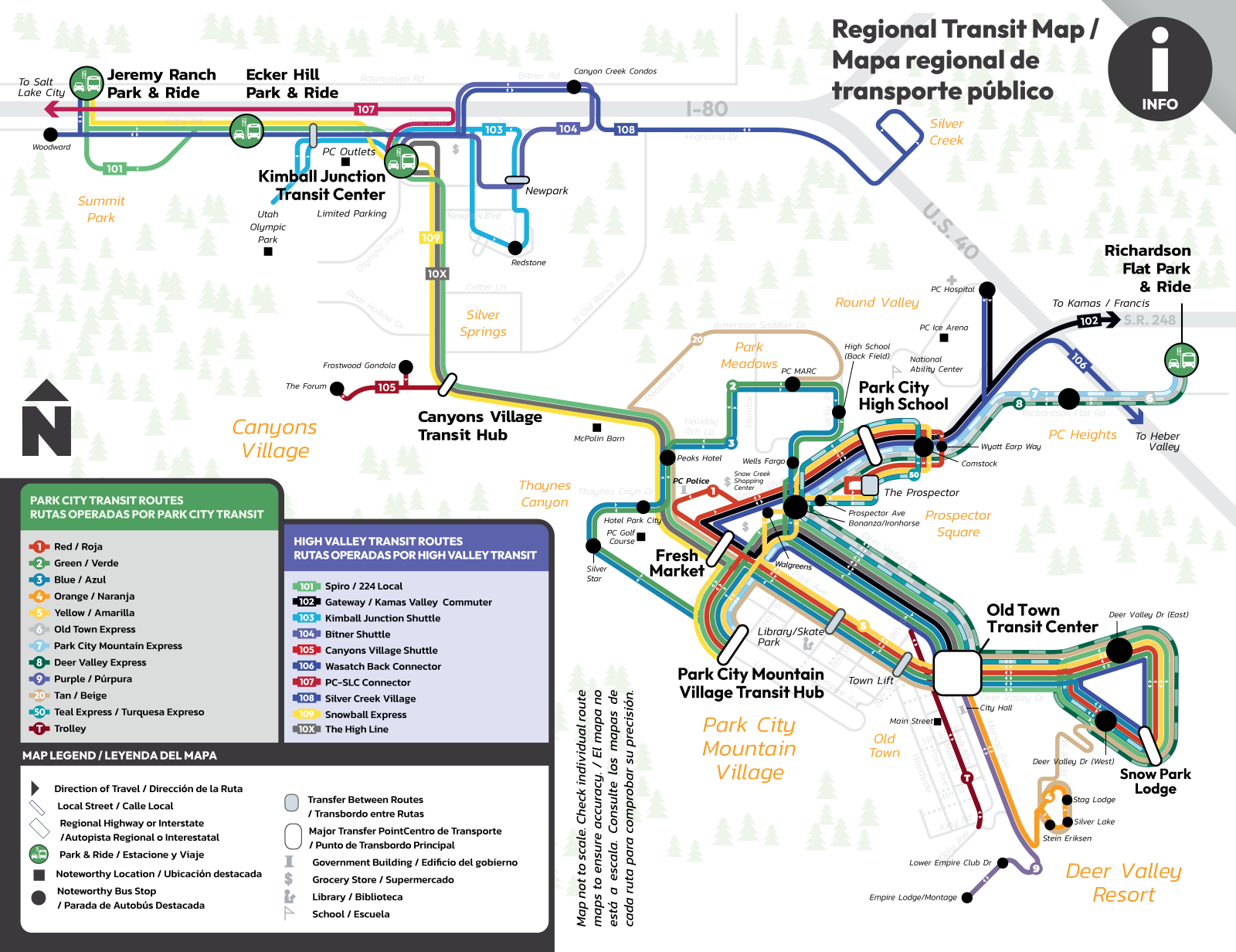 2024 - 2025 winter system transit map